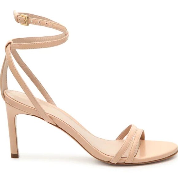 New Stuart Weitzman Lexi Blush Heel Sandal New In Box Size 8 - Picture 2 of 6